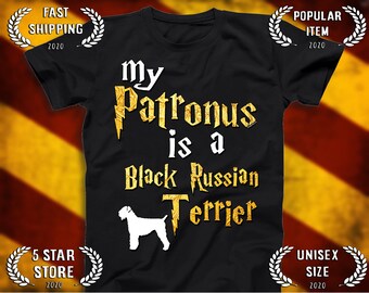 Black Russian Terrier shirt - Black Russian Terrier Patronus T-shirt