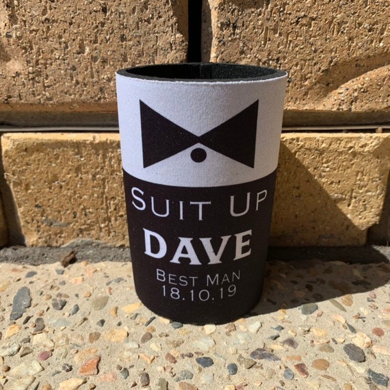 Buy Groom Stubby Holder,bridal Party Coolers,groomsman Stubbies