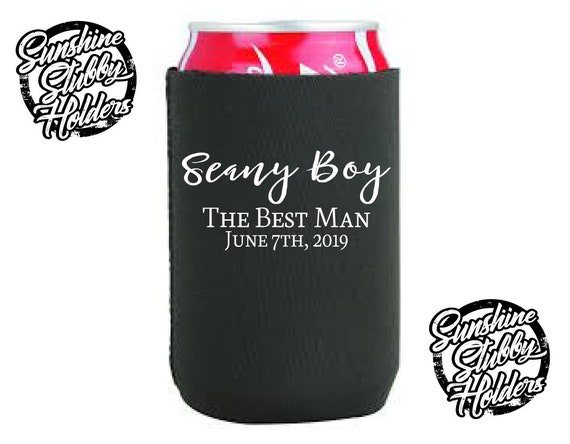 25 x Personalised Stubby Holders with bases