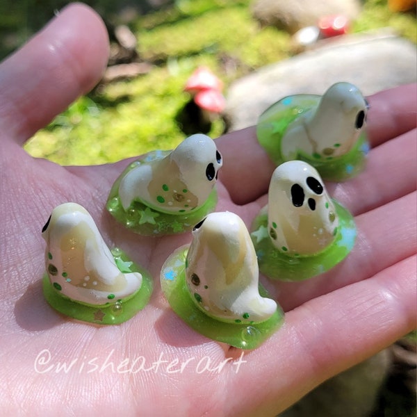 ONE Tiny Ectoplasm Ghost sculpture