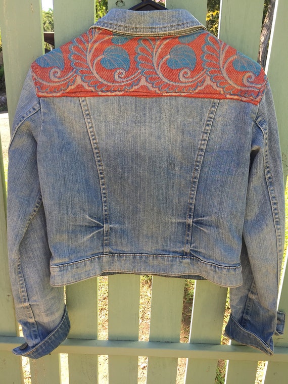 ladies embellished denim jacket