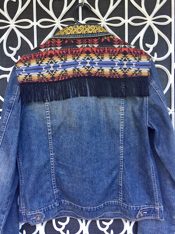 ladies embellished denim jacket