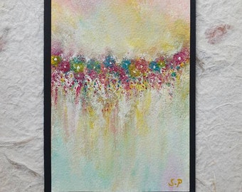 Original Painting  | Greeting Card | Floral Painting | Hand Painted Card.