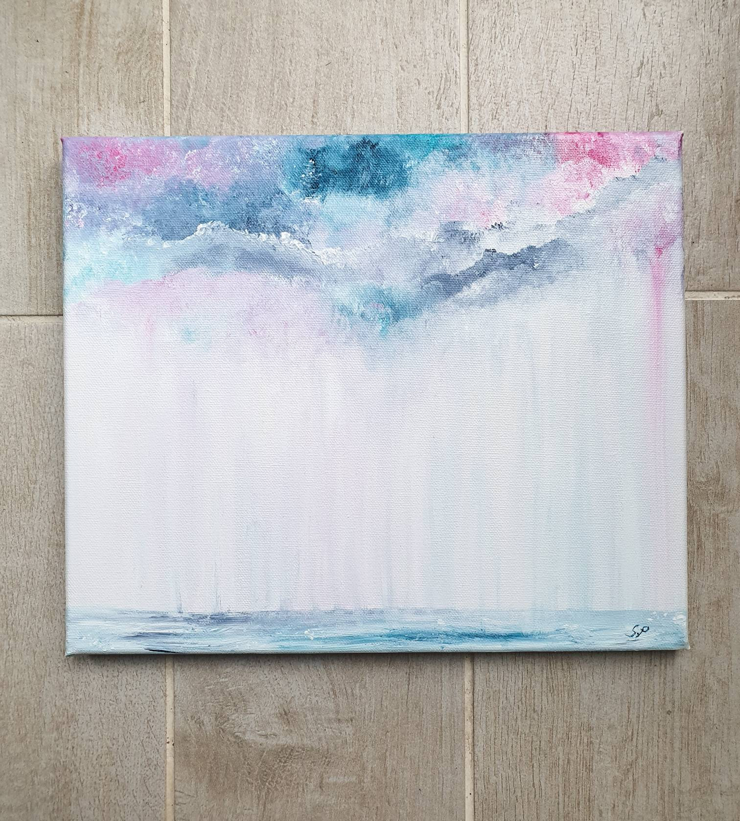 絵画 Art painting acrylic 50.50 Amazon.com: Epic Art 'Samsara' by Rita Shimelfarb, Acrylic