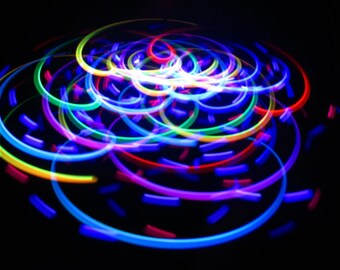 4-Microlight LED Spinning Flywheel Light Show Robs Super Happy Fun Store Blue Bliss Orbital Rave Light Toy 