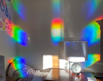 Diffraction Grating Film - Do-It-Yourself Suncatcher/Holographic Chocolate - Bring Rainbows Into Your Home!