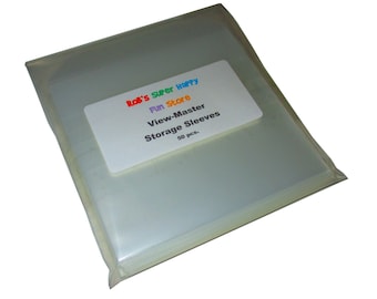 Clear Storage Sleeves for View-Master Reels/Packets - Store/View Your ViewMaster Collection Safely