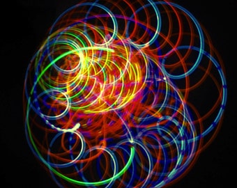 Amber Bliss - 4-LED Rave Orbital Spinning Light Toy