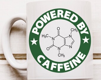 Desarrollado por Cafeína-2 Café Grano Starbucks Té Mamá Vida SVG PNG Corte Digital Archivo Hierro en Transferencia