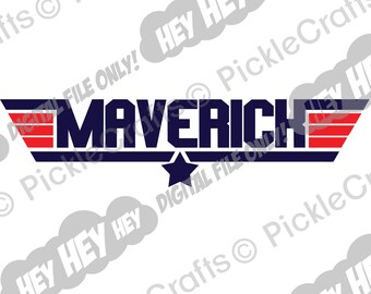Download Free Maverick Top Gun Etsy SVG Cut Files