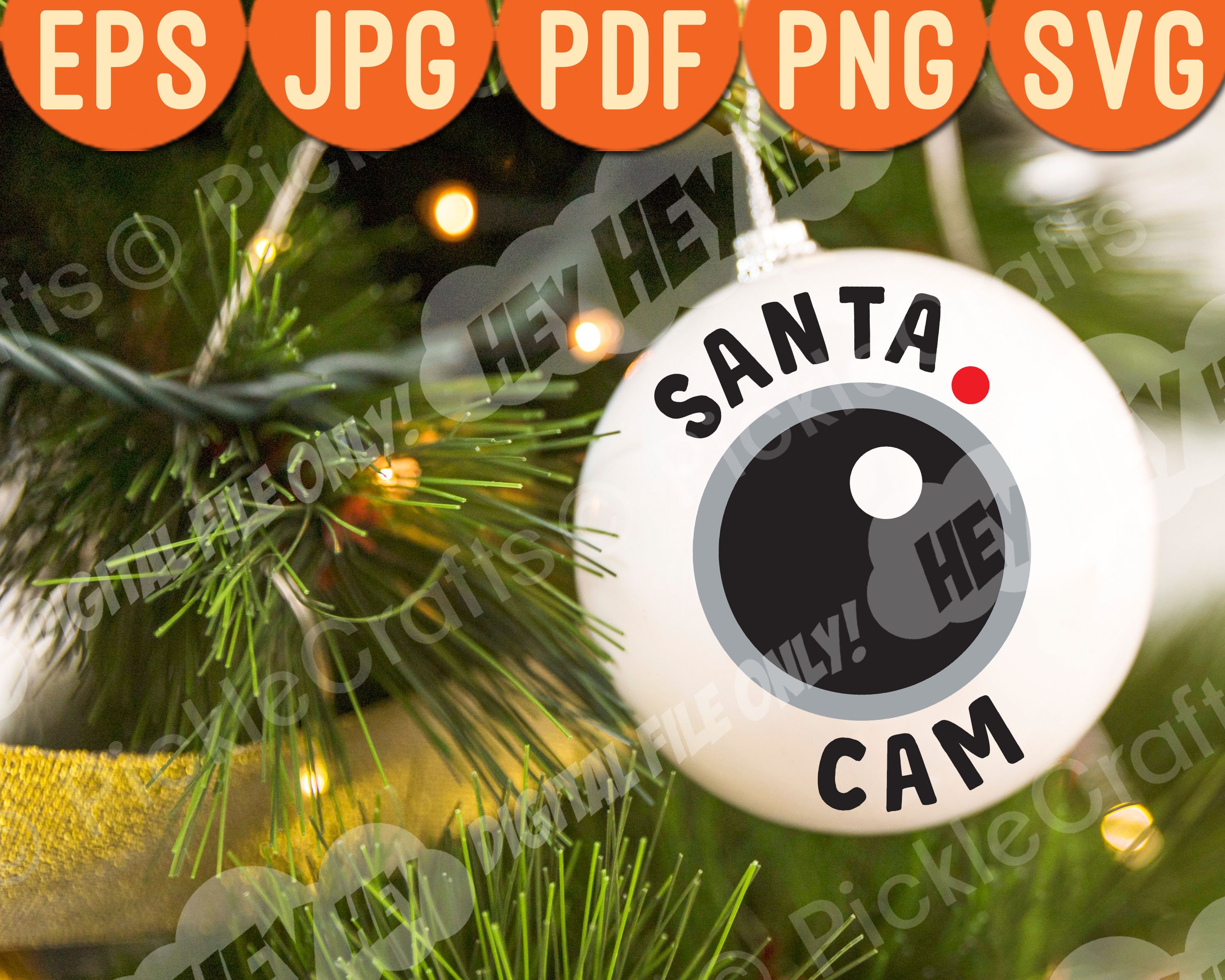 Download Santa Camera Ornament Design Funny Elf Christmas Svg Png Etsy