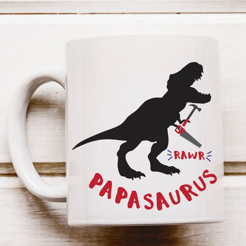 Download Papasaurus Dinosaur T-Rex New Dad Father's Day SVG PNG | Etsy