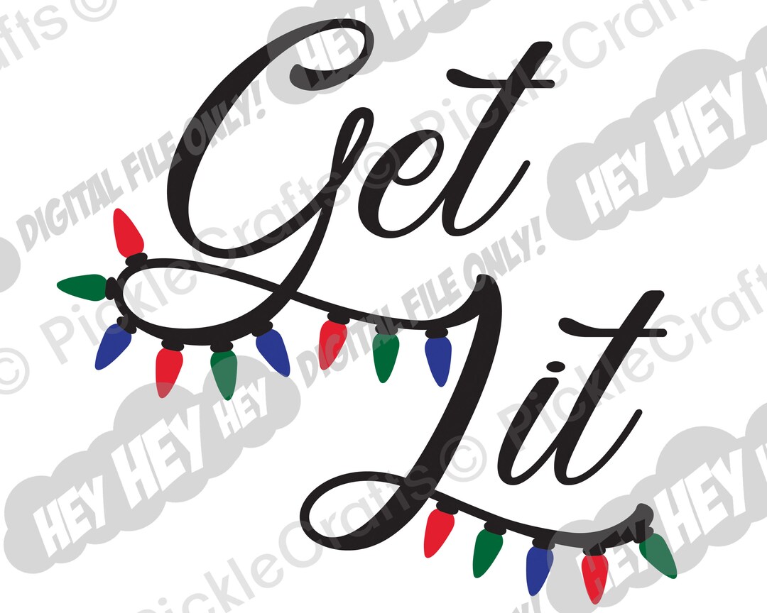 Let's Get Lit Christmas Lights Happy Holidays Funny SVG Etsy España