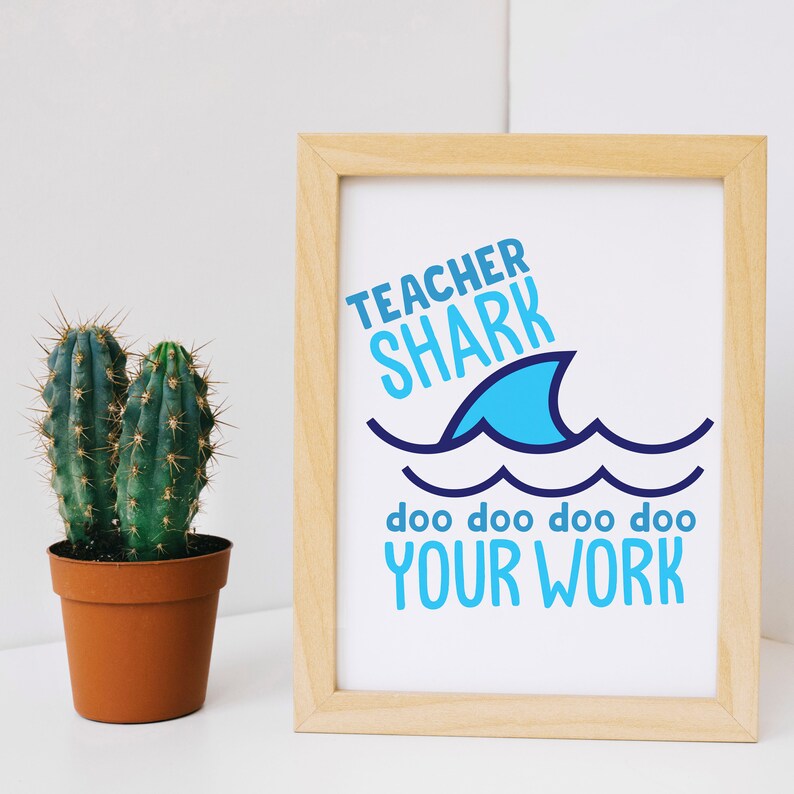 Download Teacher Shark Doo Doo Doo Doo Svg Png Digital Cut File Iron On Transfer Sublimation Design Clear Waterslide Printed Decal Clip Art Art Collectibles Kromasol Com