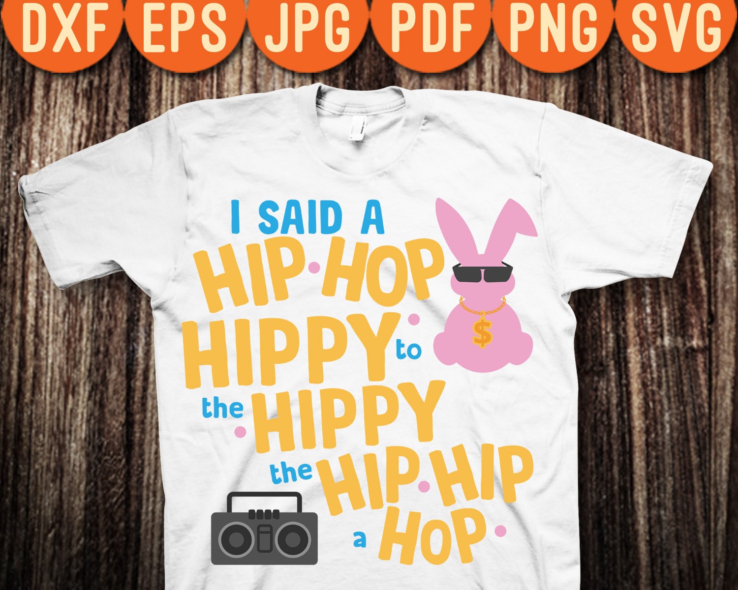 Hip Hop Bunny Easter Rap Cool Rabbit SVG PNG Digital Cut File | Etsy