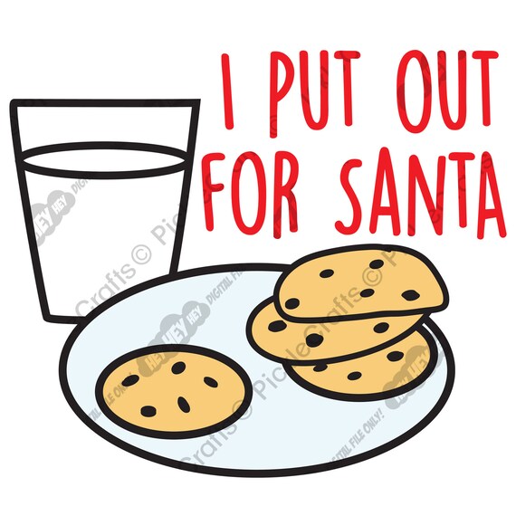 Download I Put Out For Santa Merry Christmas Svg Png Digital Cut File Iron On Transfer Clear Waterslide Printed Decal Clip Art Art Collectibles
