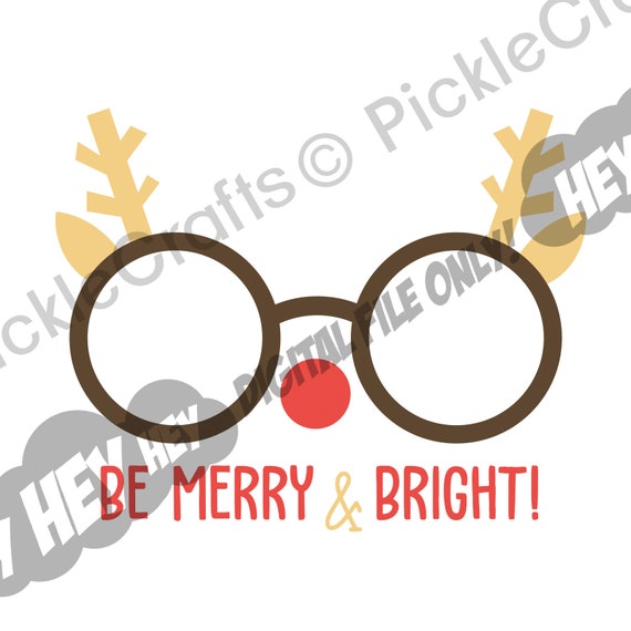 Download Free Reindeer Glasses Christmas Xmas Harry Potter Svg Png Digital Etsy SVG DXF Cut File