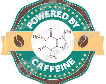 Desarrollado por Cafeína-3 Café Starbucks Té Mamá Mamá Vida SVG PNG Digital Cut File Iron on Transfer
