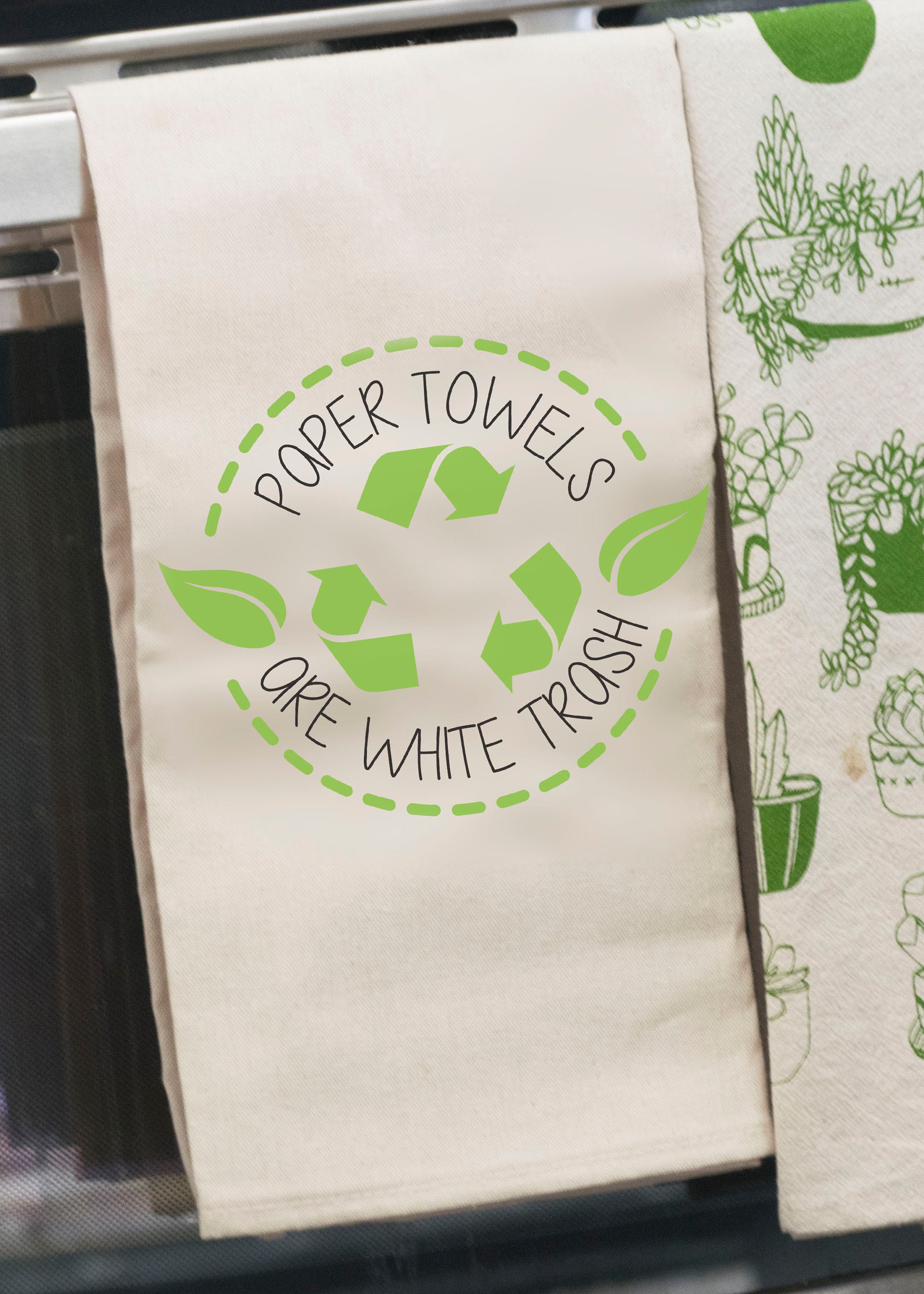 Paper Towels Are White Trash Ecofriendly Recycle Conservation Etsy