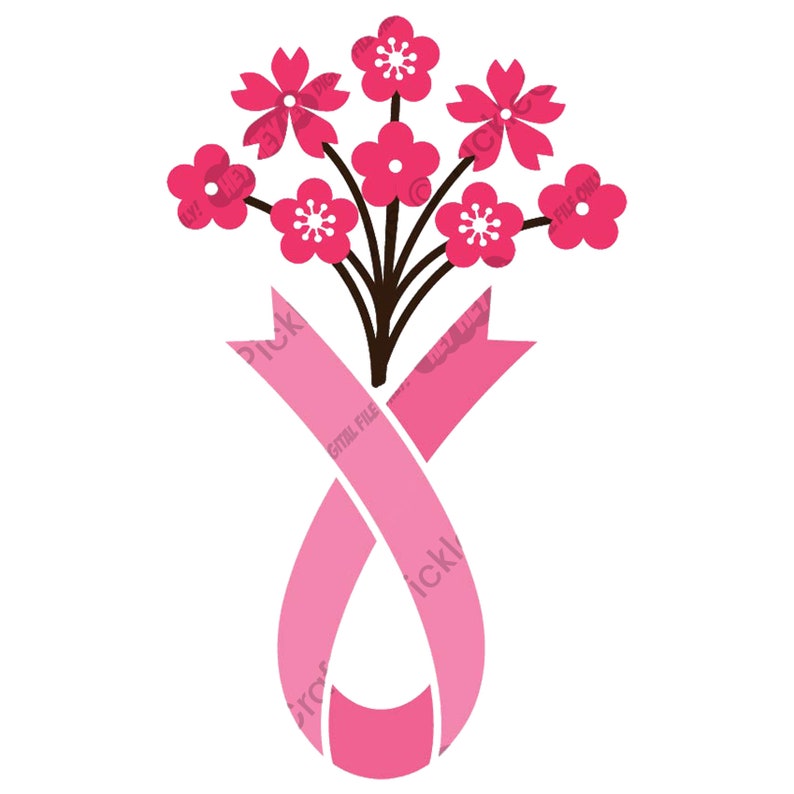 Download Breast Cancer Awareness Ribbon Vase Svg Png Digital Cut File Iron On Transfer Clear Waterslide Printed Decal Clip Art Art Collectibles Sultraline Id