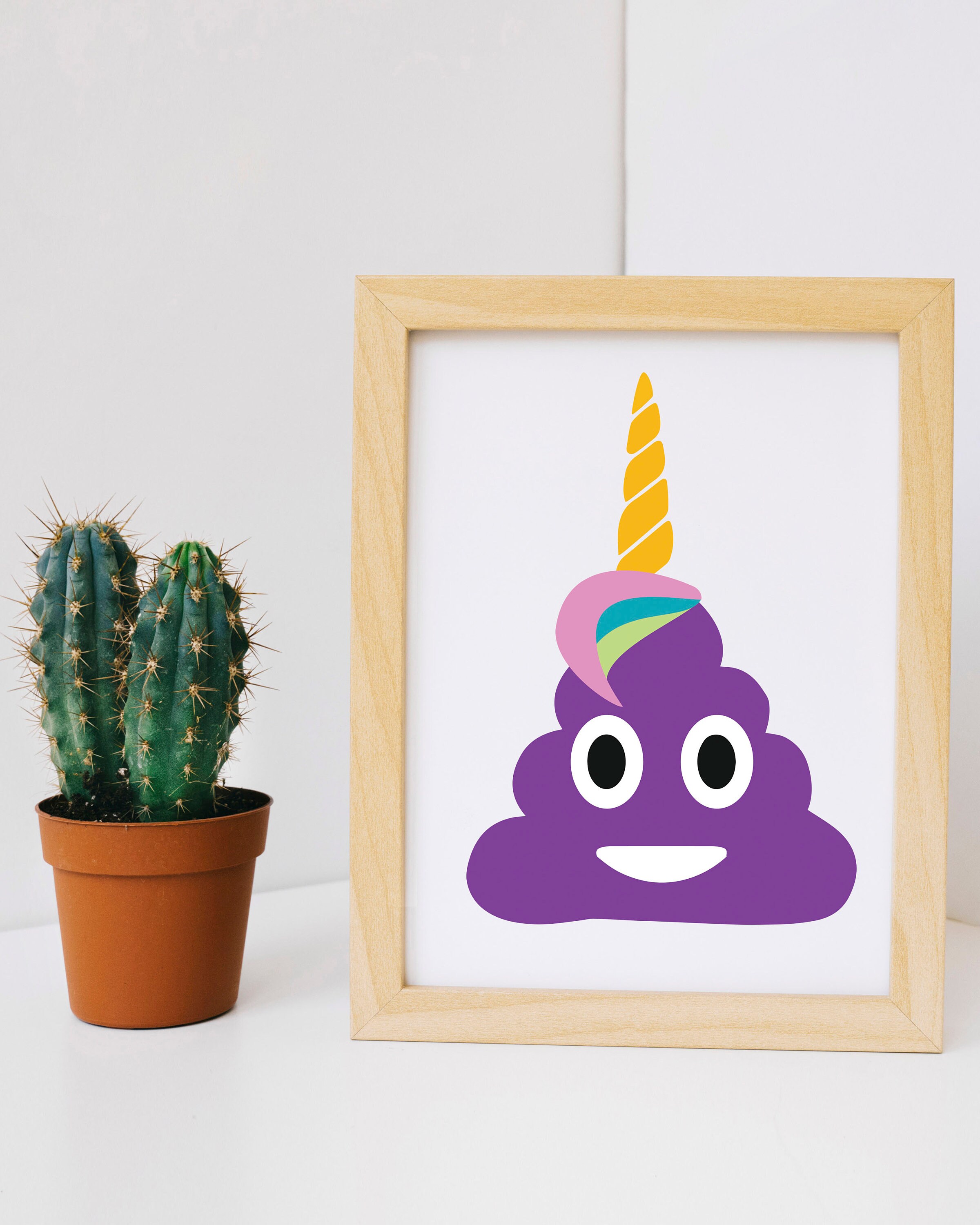 Unicorn Poo Poop Emoji Hair Funny SVG PNG Digital Cut File Etsy