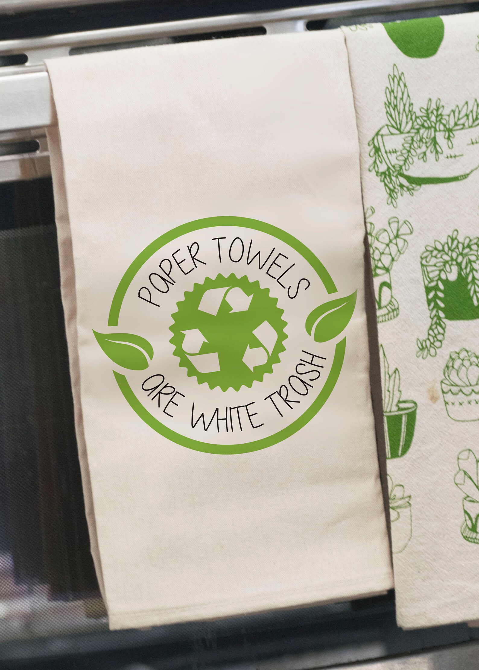 Paper Towels Are White Trash EcoFriendly Recycle Conservation Etsy