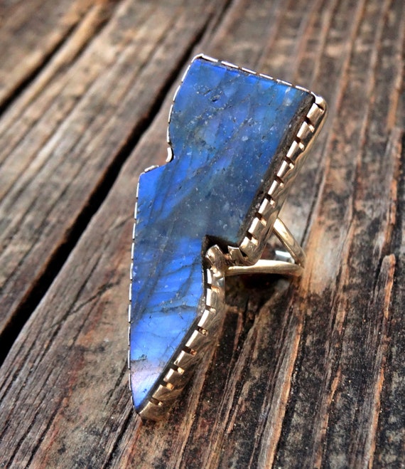 ハンドメイド スターリングシルバー ライトニングボルト