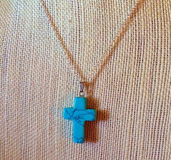 Turquoise cross jewelry sale