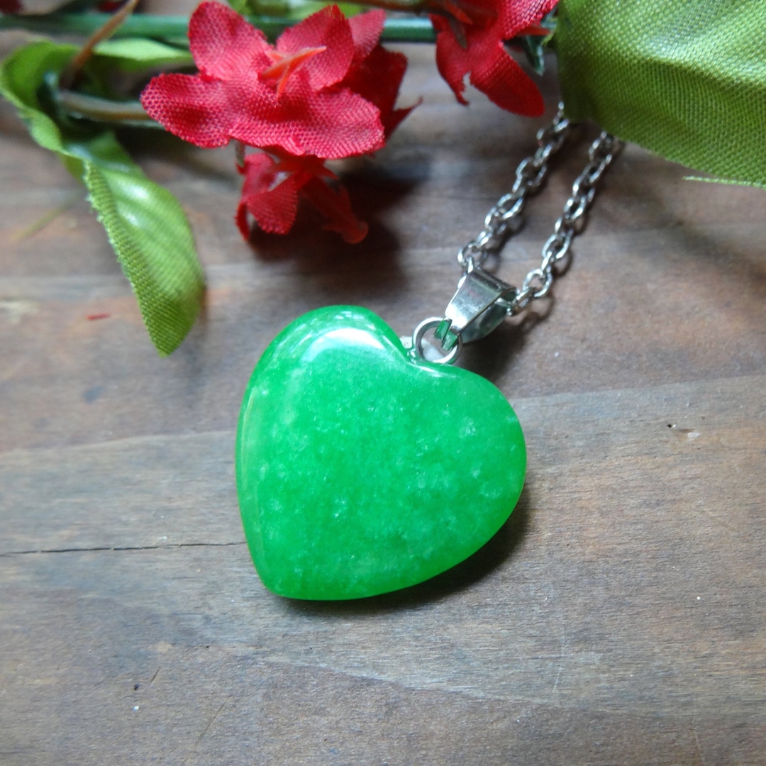 アクセサリー HUMAN MADE HEART NECKLACE GREEN HUMAN MADE HEART NECKLACE GREEN（Natural Green Jade Heart