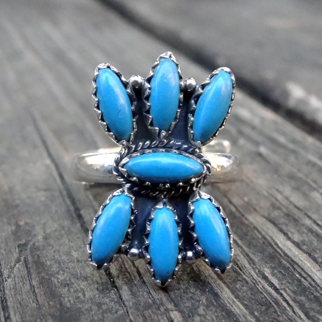 925 - OOAK Sleeping Beauty Turquoise Ring Size 8, Sterling Silver ...