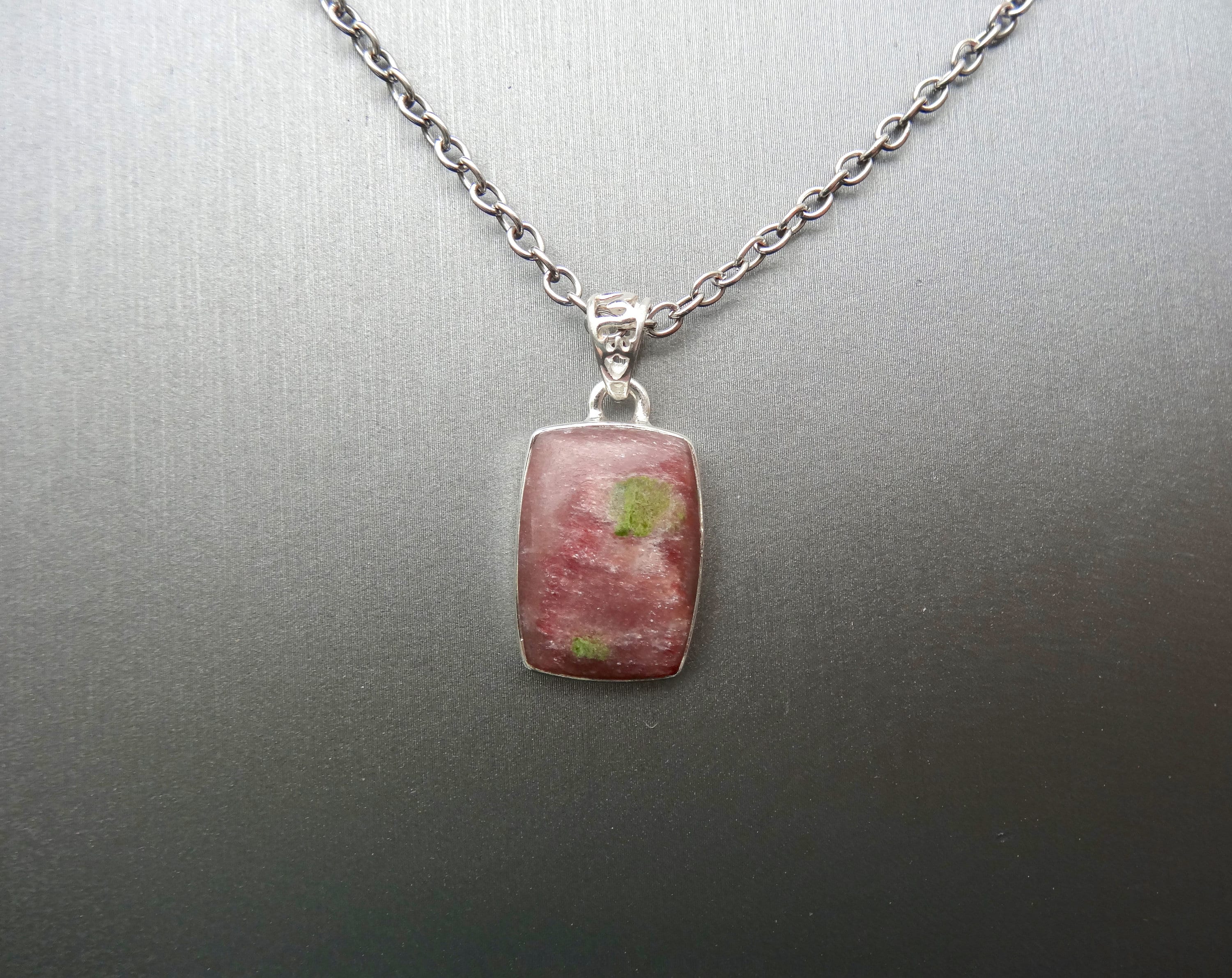 Purple Muscovite Necklace Sterling Silver Muscovite Pendant - Etsy