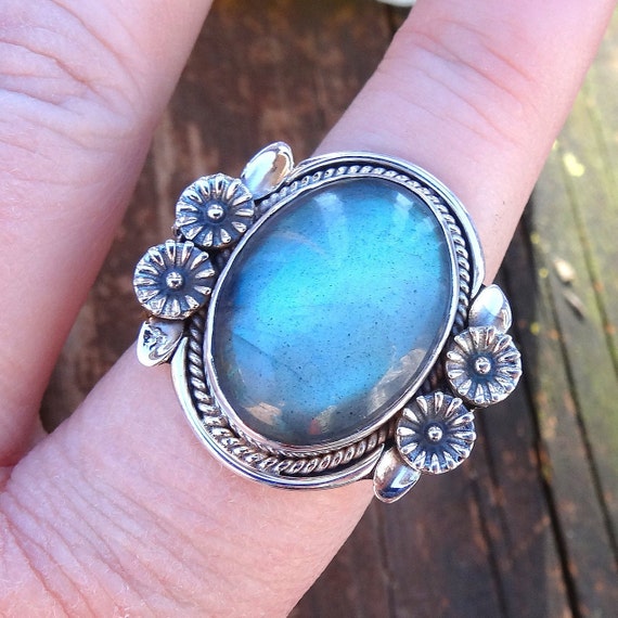 Etsy labradorite ring deals
