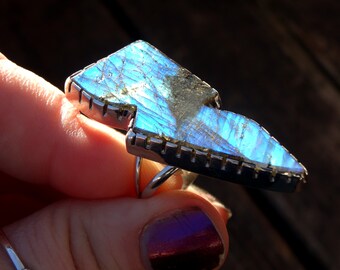 ハンドメイド スターリングシルバー ライトニングボルト