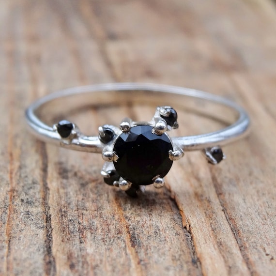 Ring with black stone deals