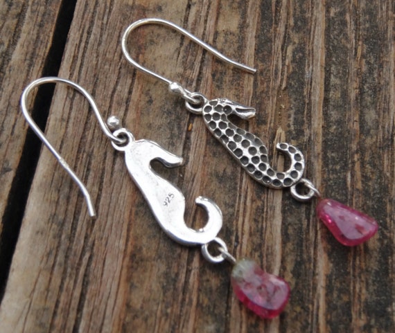Ganci per orecchini a forma di pesce in argento sterling con