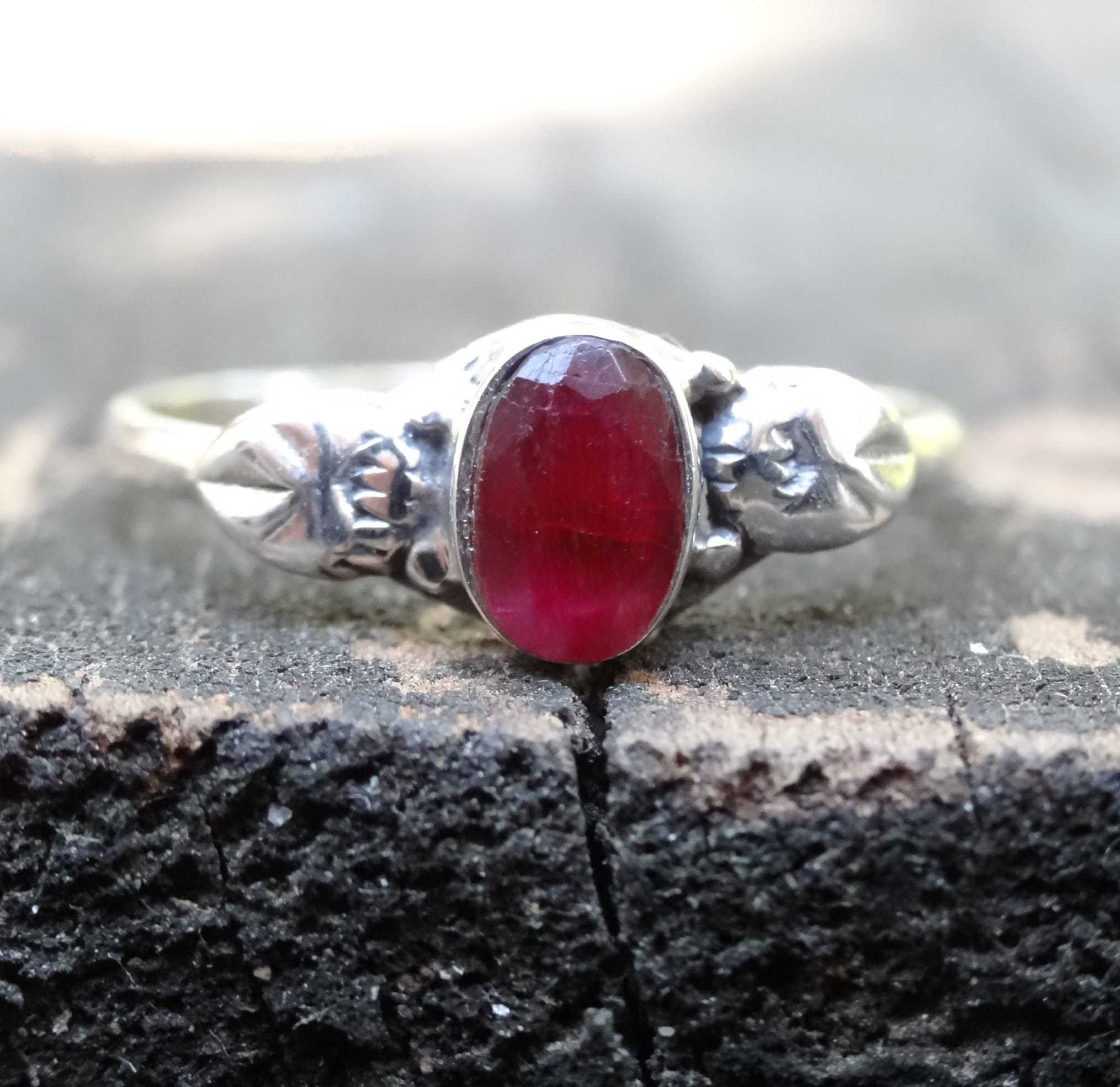 Raw ruby ring clearance