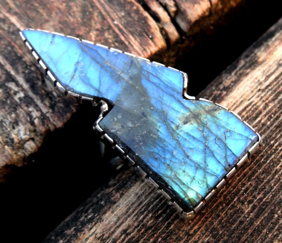 ハンドメイド スターリングシルバー ライトニングボルト