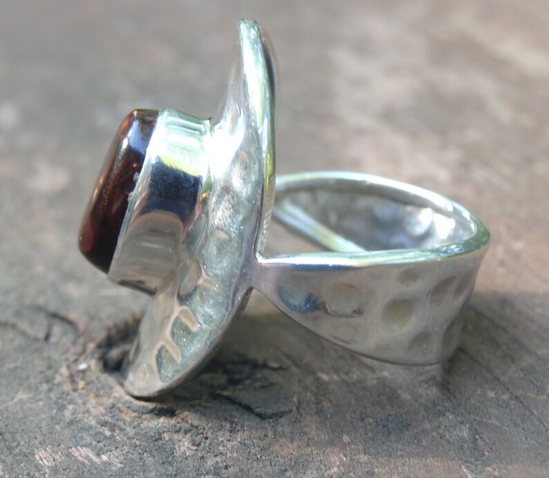 Handmade Artisan Fire Agate Ring size 6 7 Sterling Silver Natural Mexican Fire Agate Ring Size 6.5 Mexican Fire Agate Ring size 6 7