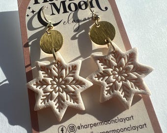 Gleamart Set 2 Paia Orecchini Di Natale A Fiocco E Campana, Tema Feste, Oro E Argento, Regalo Con Scatola