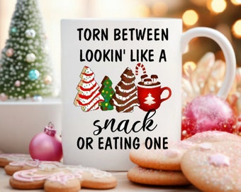 Christmas Gifts, Christmas Mug, Merry Christmas, Holiday Mug, Christmas Gift Ideas, Lookin' Like a Snack Christmas Tree