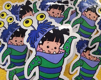 Disney's Monsters, Inc. Inspired Die Cut Stickers / Planner, Scrapbook, Journal, Laptop, Phone, Skateboard, Tablet, Waterproof Stickers