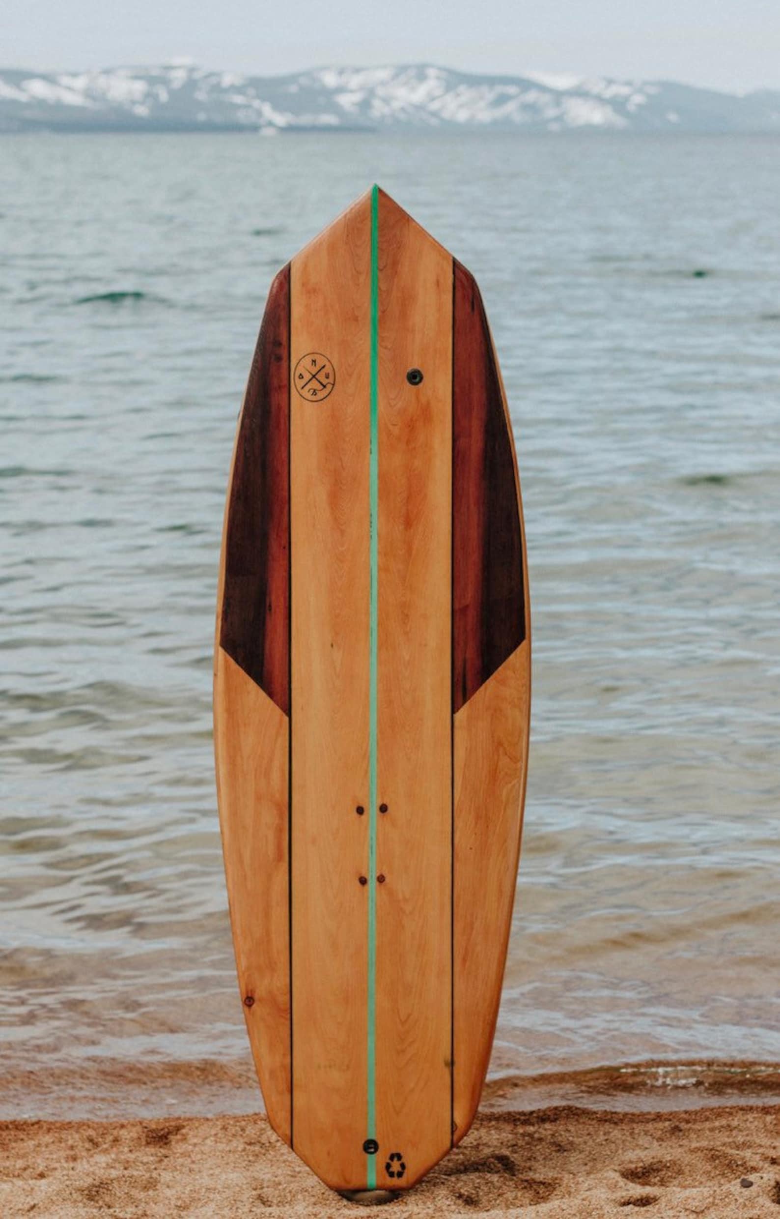 Custom Wooden Surfboard Etsy