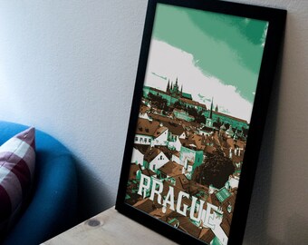 Prague, Czech Republic Poster 11x17