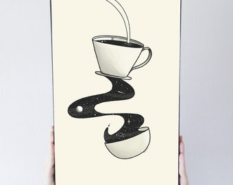 Magic Coffee Pour Poster 11x17