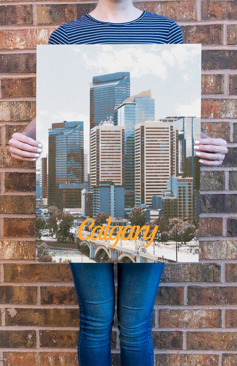 Canada Poster 11x17 18x24 24x36 Calgary Alberta
