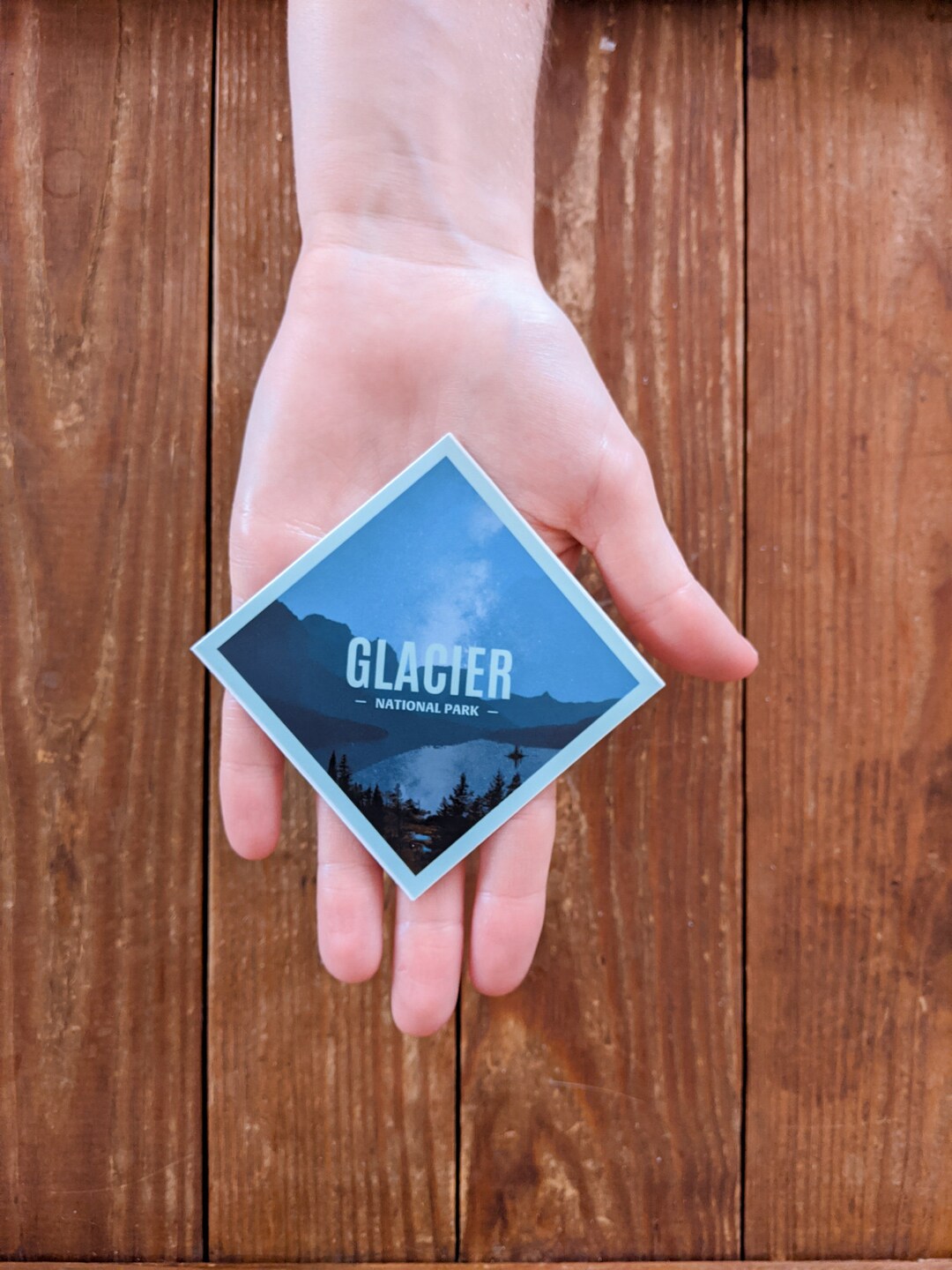 Glacier National Park Vinyl Sticker - Etsy