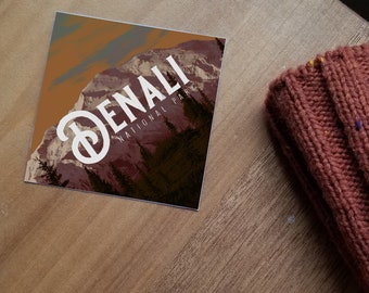 Denali National Park Vinyl Sticker