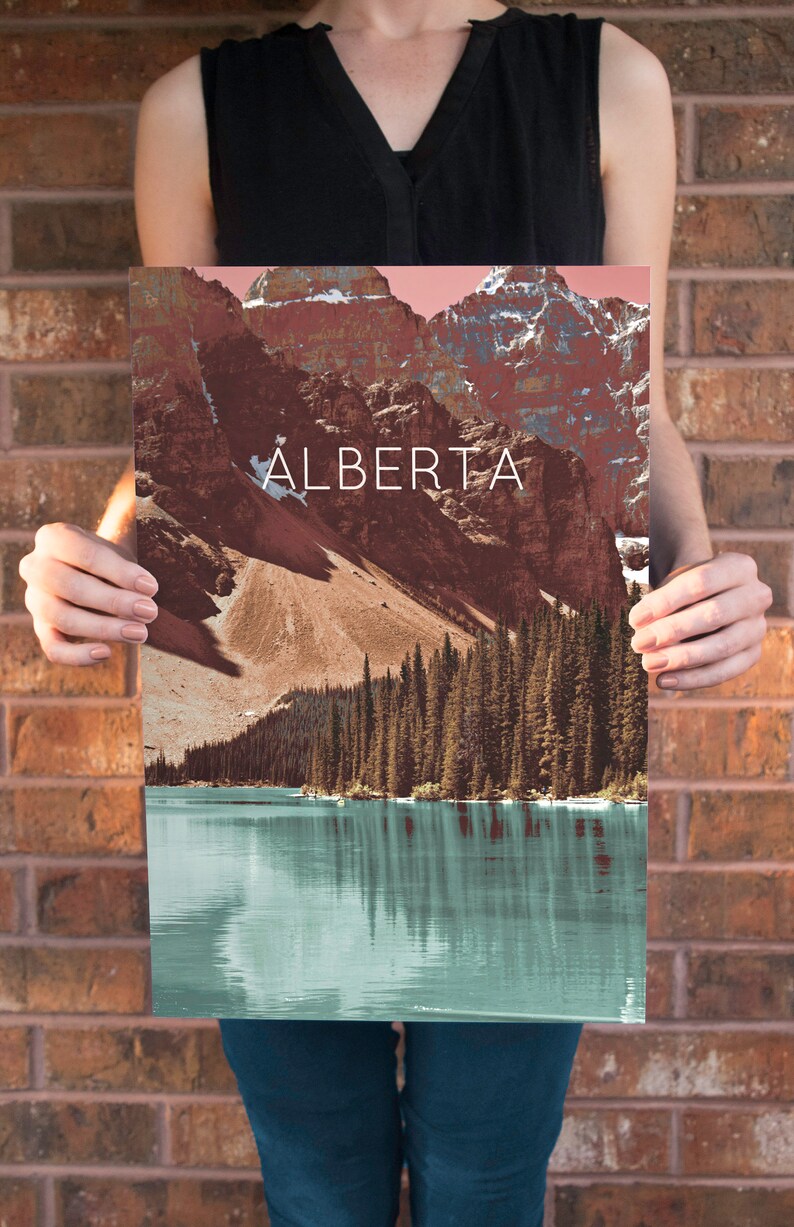 Moraine Lake Alberta Canada Poster 11x17 18x24 24x36 Etsy