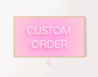 Samsung Frame TV Art Feliz cumpleaños - 4k Samsung Art TV - Orden personalizada - Rosa pastel