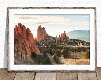 Garden of the Gods, Colorado art, Colorado print, Colorado gifts, national park, mountain art, photography print, wall art